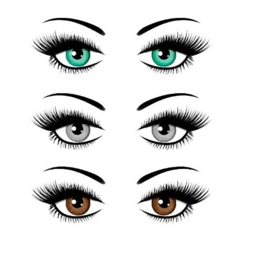 برچسب حرارتی طرح چشم و چهره عروسکی