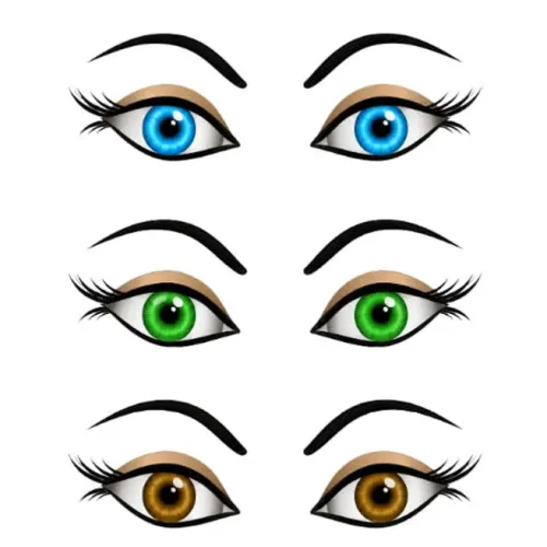 برچسب حرارتی طرح چشم و چهره عروسکی