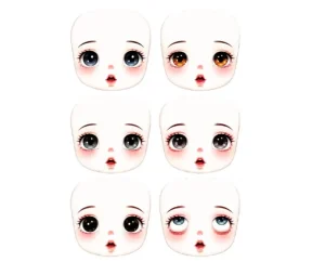 برچسب حرارتی طرح چشم و چهره عروسکی
