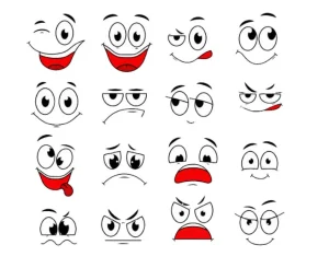 برچسب حرارتی طرح چشم و چهره عروسکی
