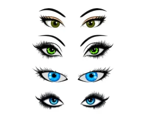 برچسب حرارتی طرح چشم و چهره عروسکی
