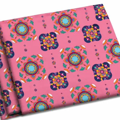 پارچه چاپی طرح هندسی