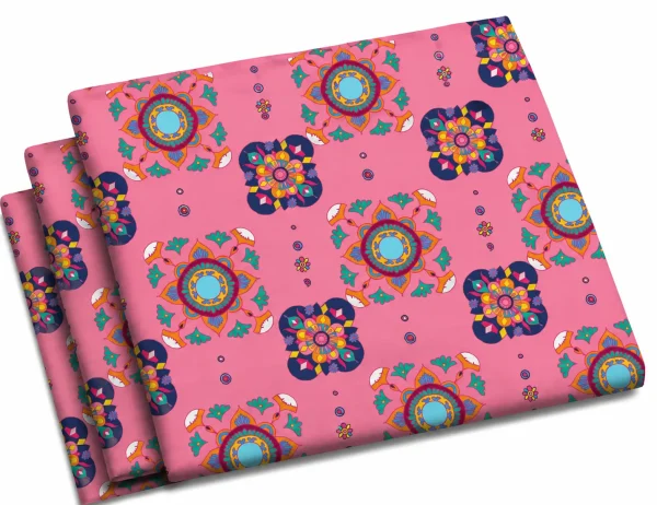 پارچه چاپی طرح هندسی