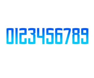 برچسب حرارتی طرح اعداد