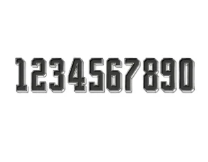 برچسب حرارتی طرح اعداد