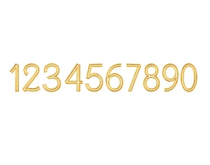 برچسب حرارتی طرح اعداد