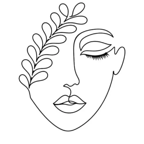 برچسب حرارتی طرح لاین آرت