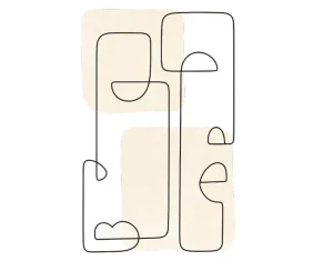 برچسب حرارتی طرح لاین آرت