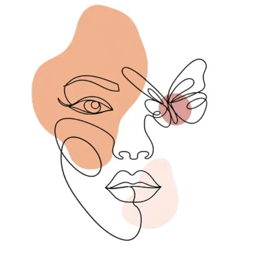 برچسب حرارتی طرح لاین آرت
