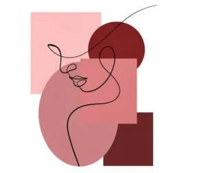 برچسب حرارتی طرح لاین آرت
