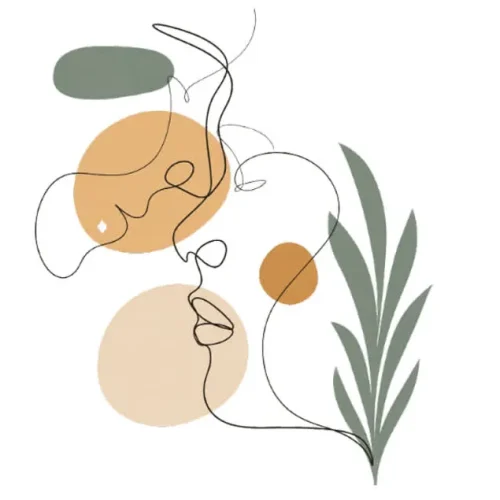 برچسب حرارتی طرح لاین آرت