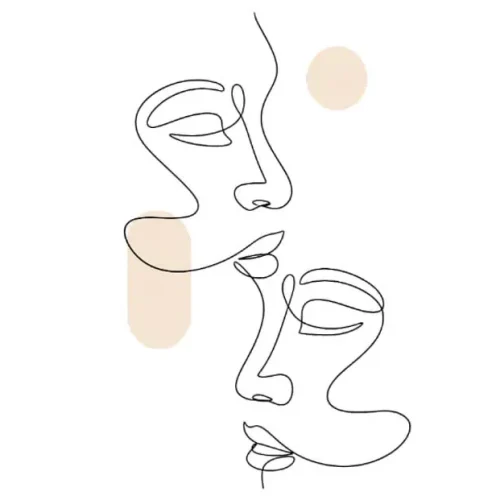 برچسب حرارتی طرح لاین آرت