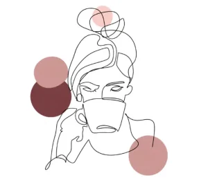 برچسب حرارتی طرح لاین آرت