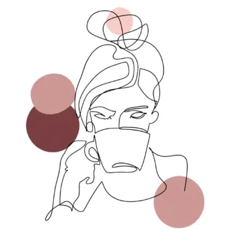 برچسب حرارتی طرح لاین آرت